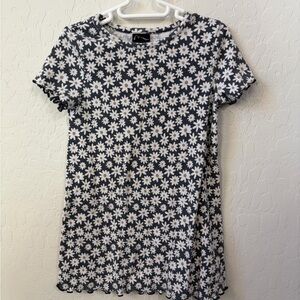 Art Class Black and White Floral Kids Dress